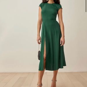 Size 4 Gavin Dress by Reformation in Emerald